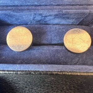 Silver Round Cufflinks